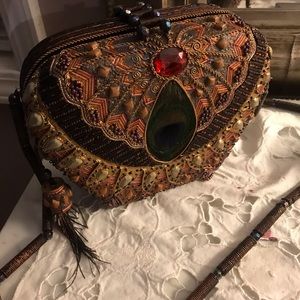 Handmade hard  beaded purse.